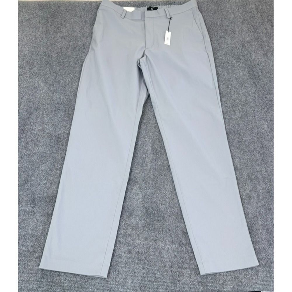 NWT Banana Republic Men's Solotex Chino Pants Moon Shadow Straight Leg Sz 36X34